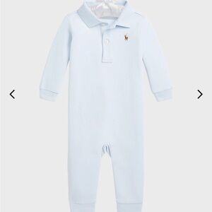 Ralph Lauren Baby Boys Organic Cotton Polo Coverall
